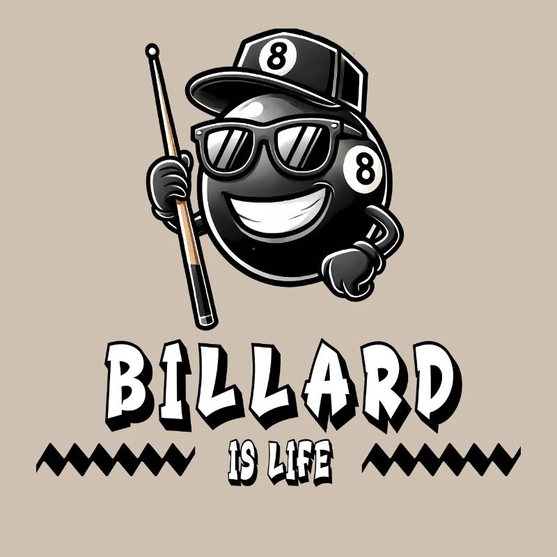 Billiards, c’est la vie - Conception cool à 8 boules