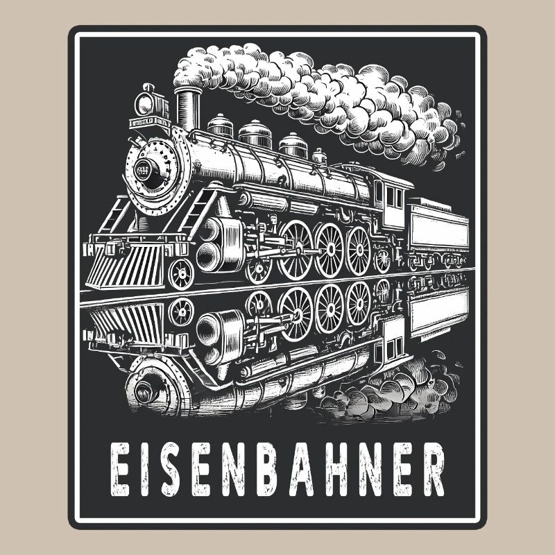 Dampflok Eisenbahner Retro