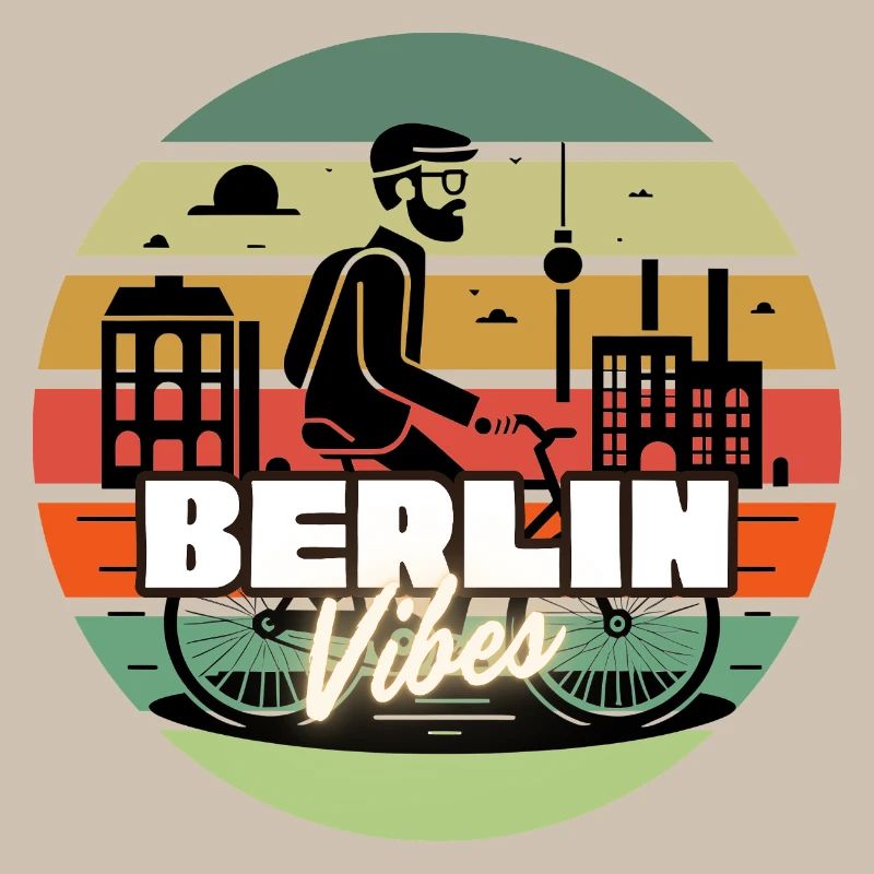 "Berlin Vibes" - Retro Sunset Style