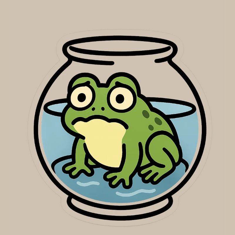 Grenouille dans un bol