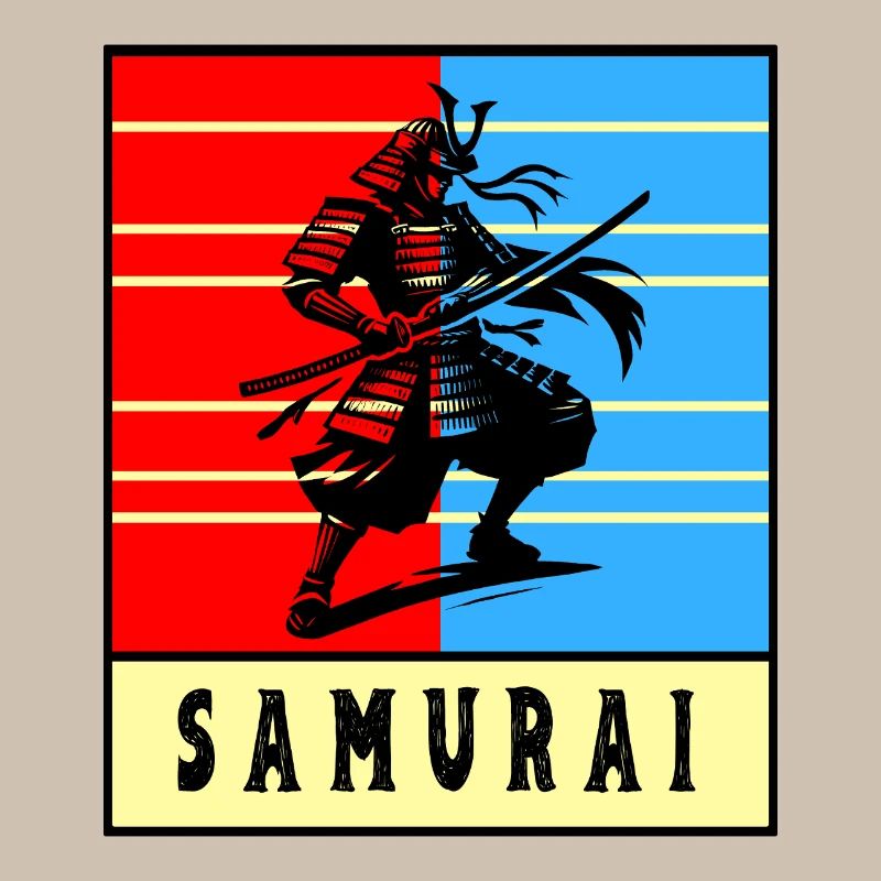 Retro Samurai Warrior