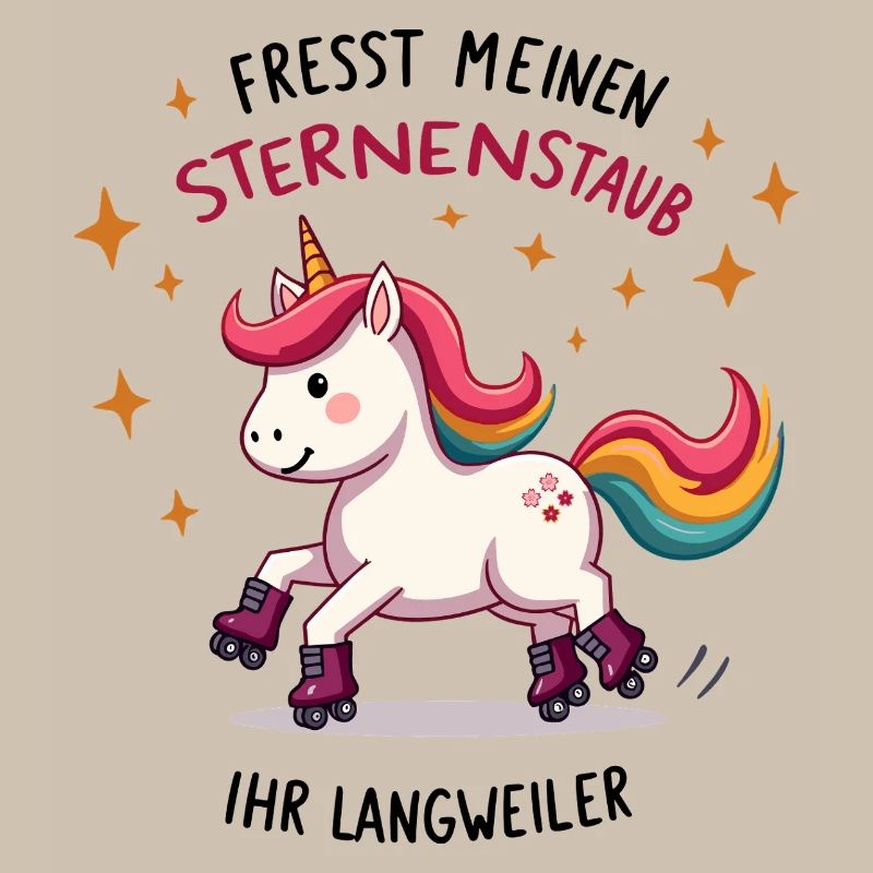 Rollschuh Einhorn