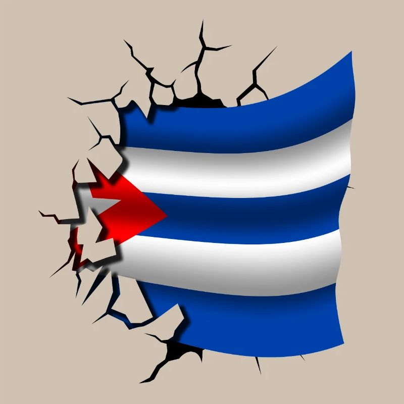 Drapeau de Cuba - Cuba - Drapeau Broken Design