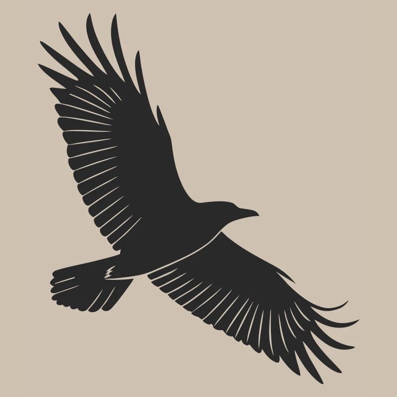 Conception de silhouette d’oiseau gracieuse