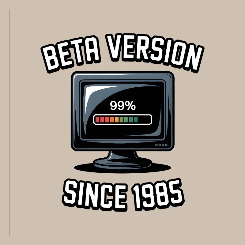 Retro Computer Fortschritt Design