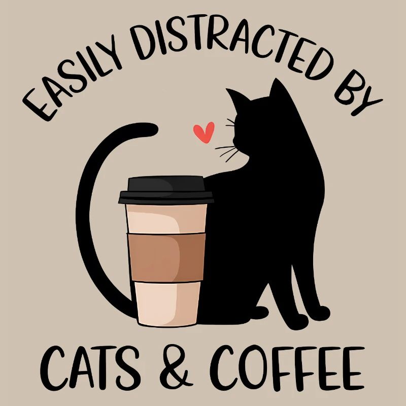 Leicht durch Katzen und Kaffee ablenkbar