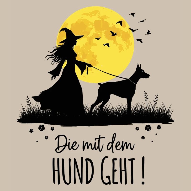 Die mit dem Dobermann geht !