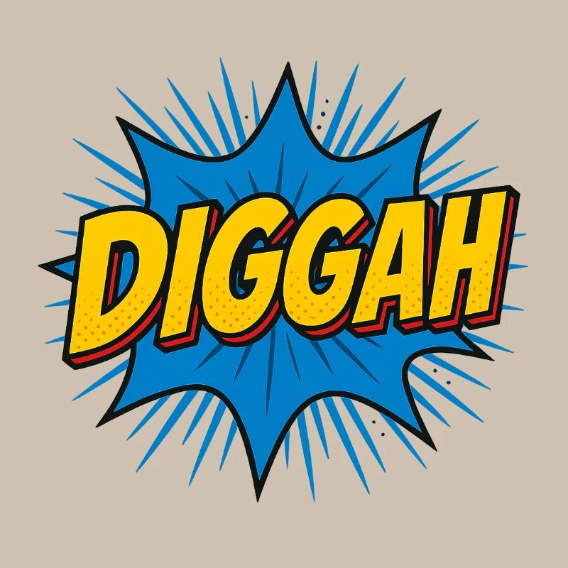 Comic-Style Dugout Schlagtext