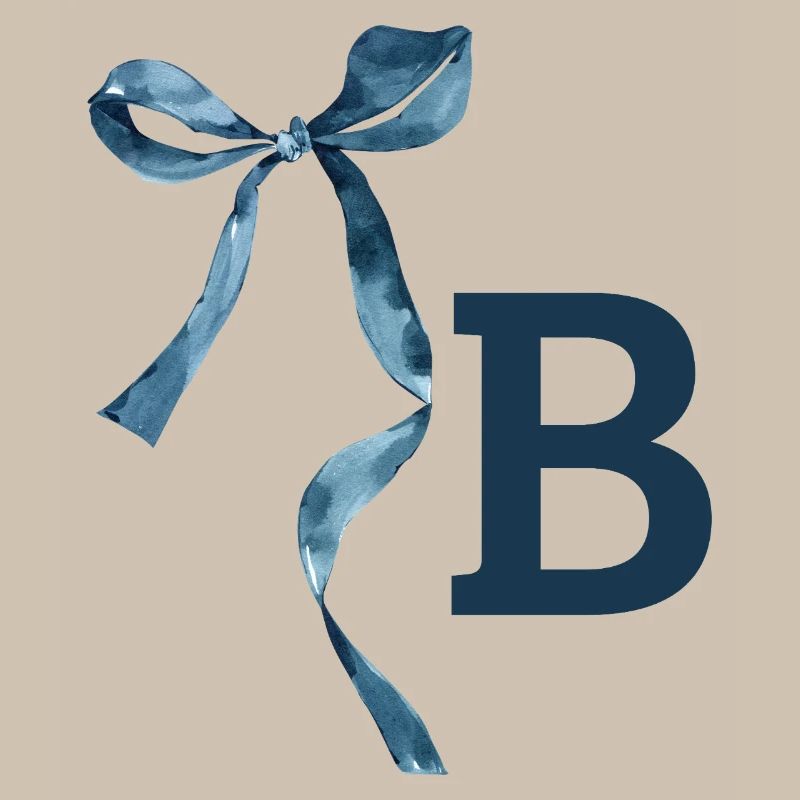 Monogramme b idée cadeau 