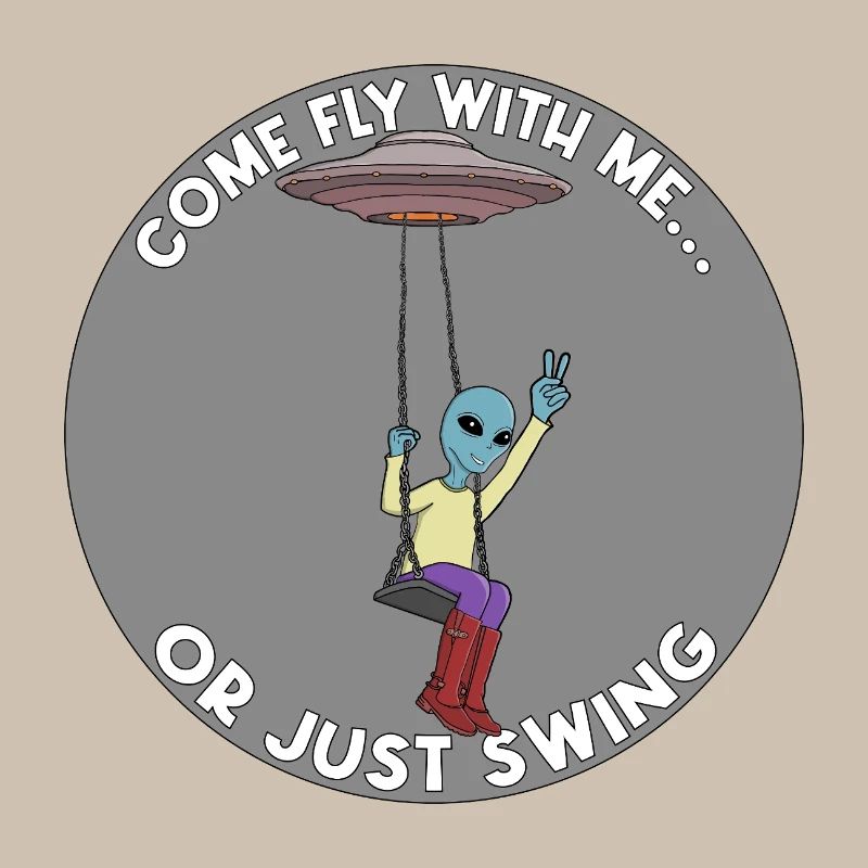 Komm, flieg mit mir oder schwing einfach Alien UFO