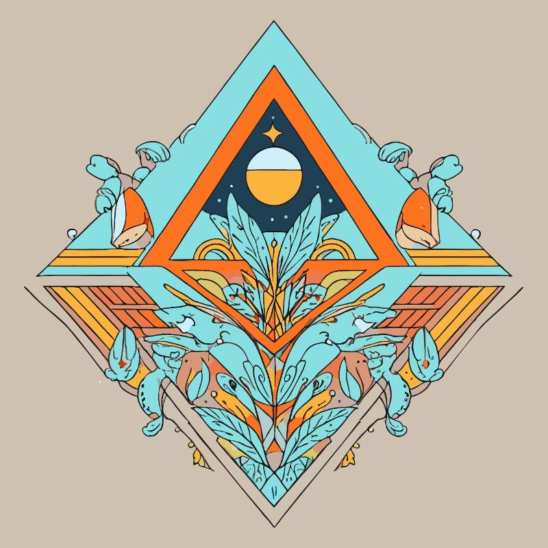 Celestial Dreamscape Geometrisches Design