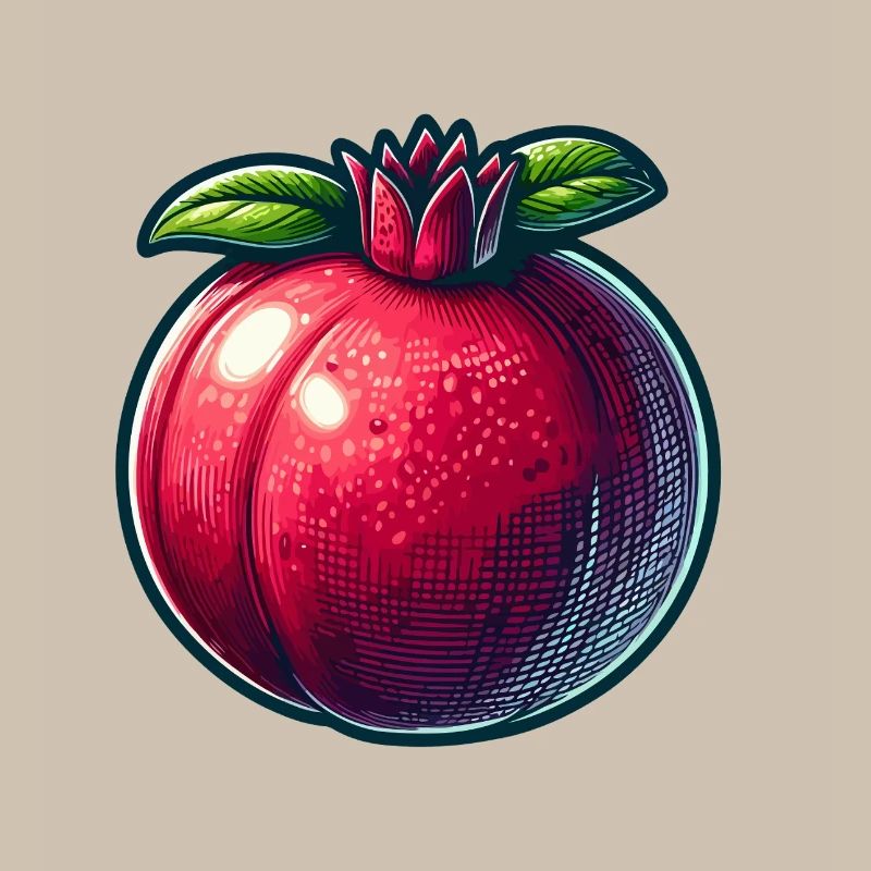 Pomegranate with Bright Modern Patterns