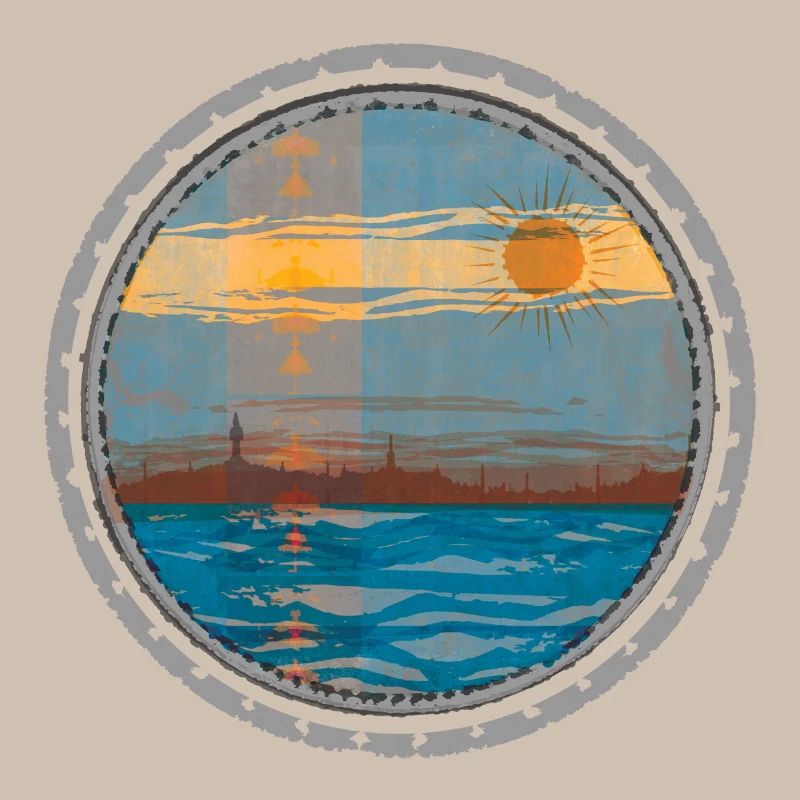 Coucher de soleil sur l’eau