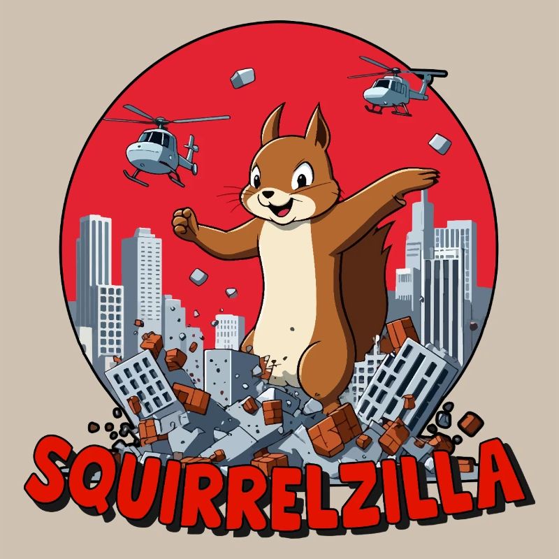 Squirrelzilla: Bustling Urban Destruction
