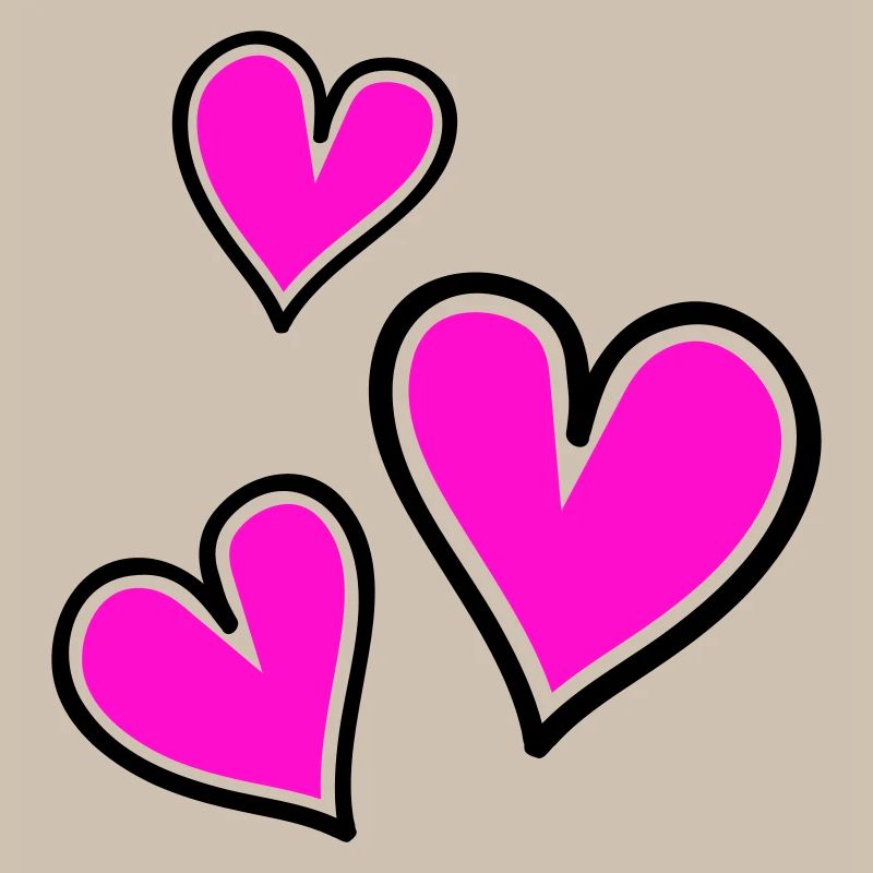 Bright Pink Heart Pattern
