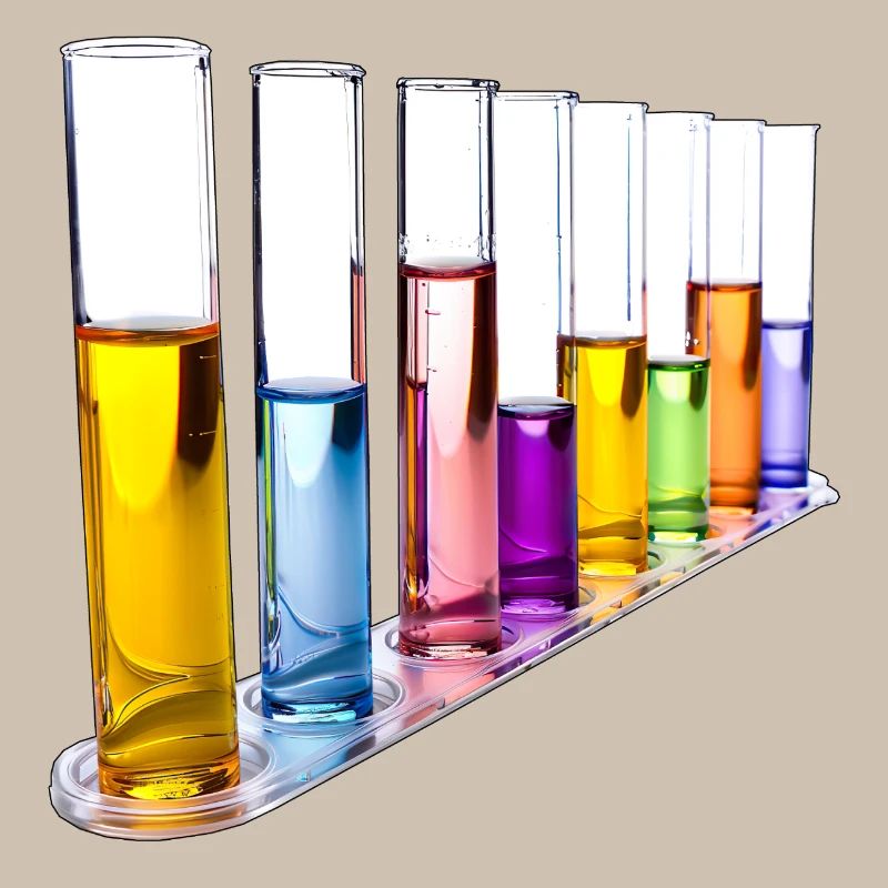 Rainbow Test Tubes Pattern