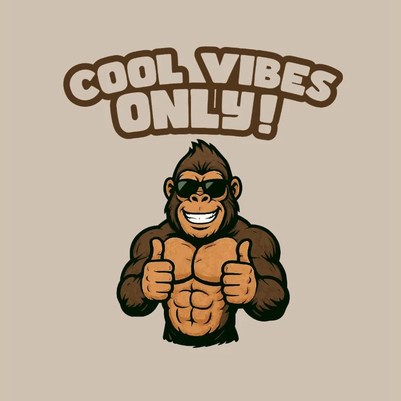 Gorille aux vibrations cool