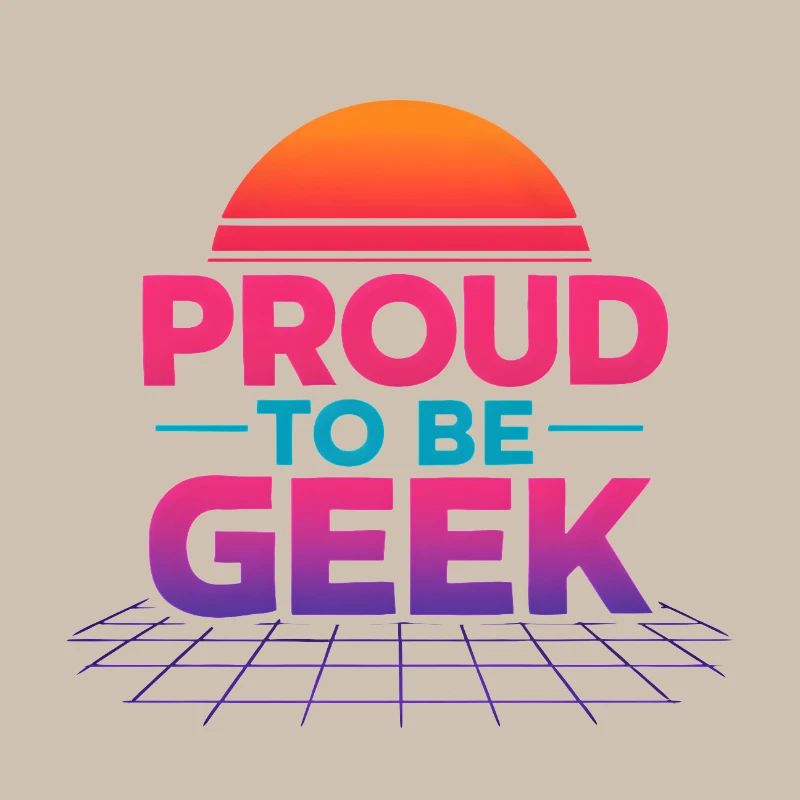 Stolz darauf, Retro Gradient Geek zu sein