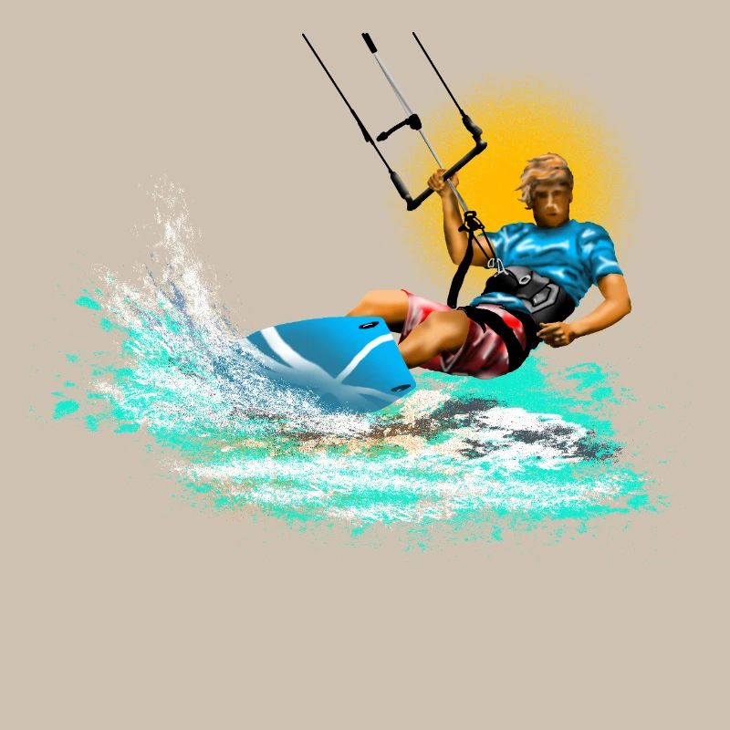 Kitesurf Neon Splash
