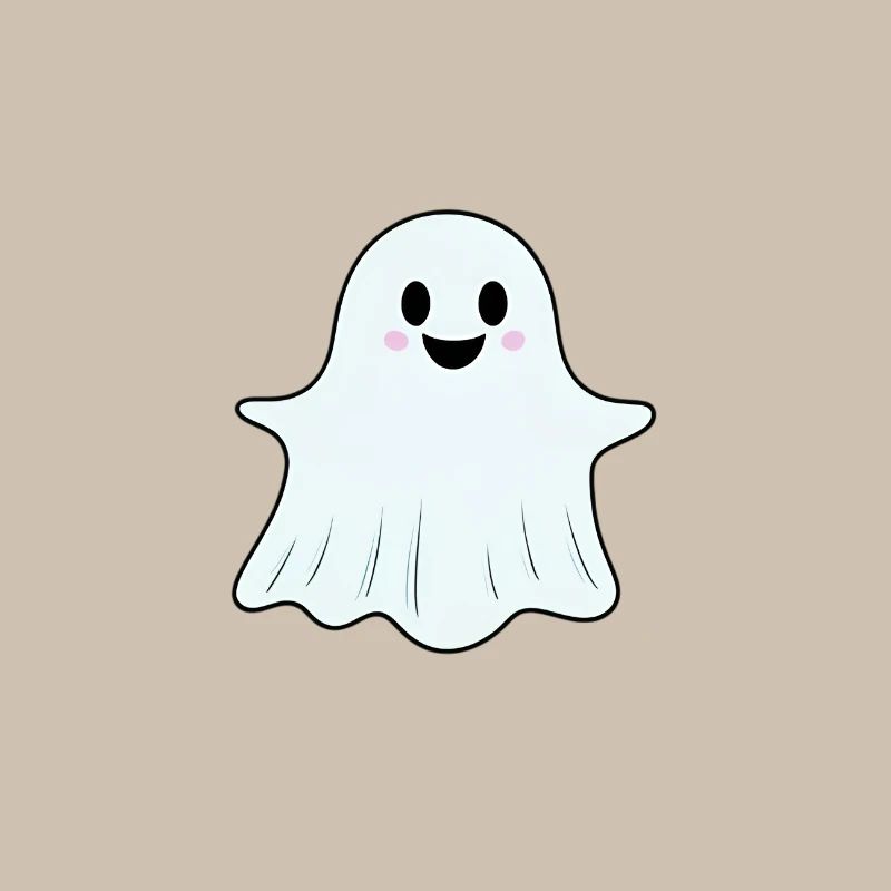 Cuddly Ghost Friend Cute Ghost