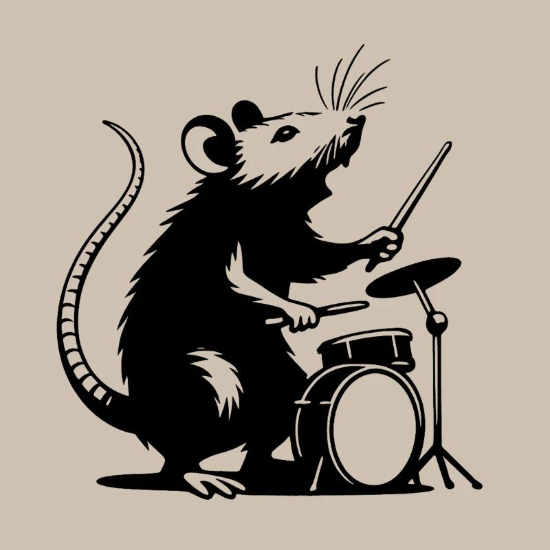 DrummerMaus Silhouette