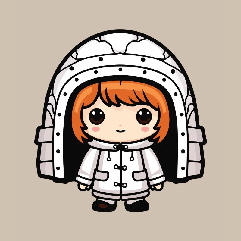 Winter Eskimo Igloo Comic