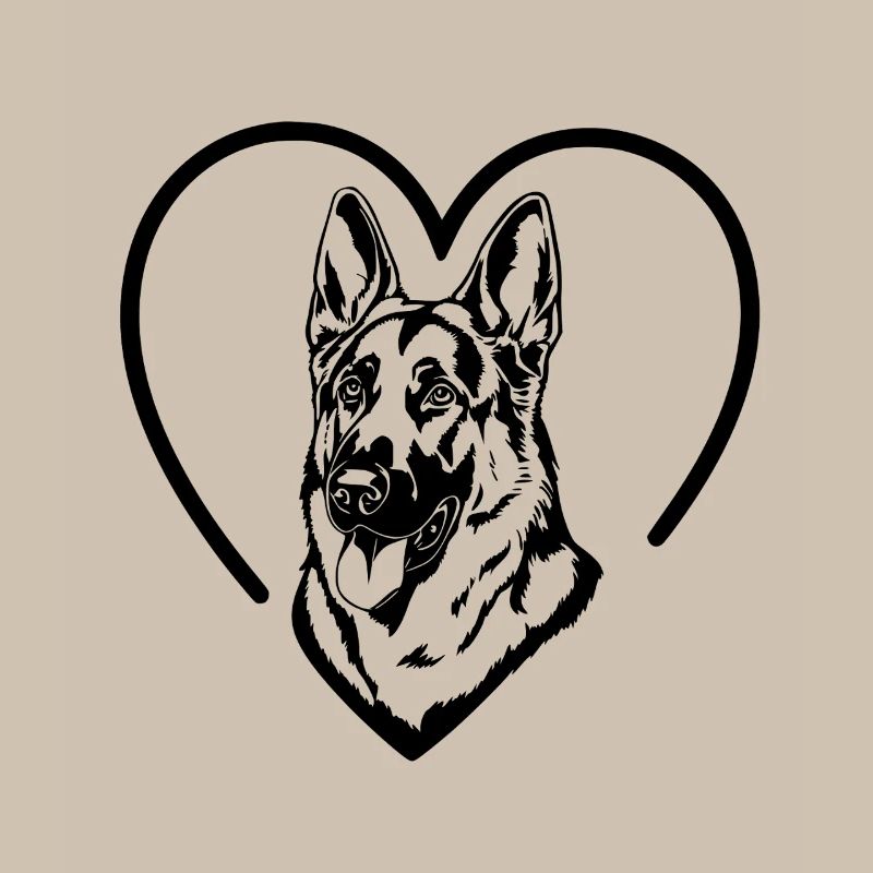 German Shepherd Illustration