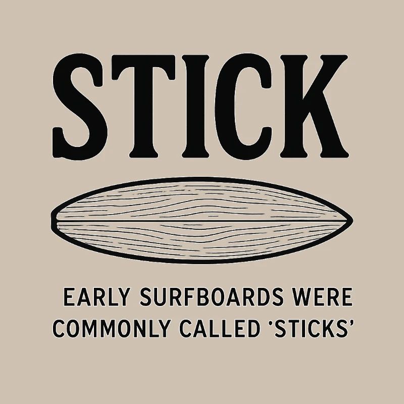 Frühe Surfboards Sticks