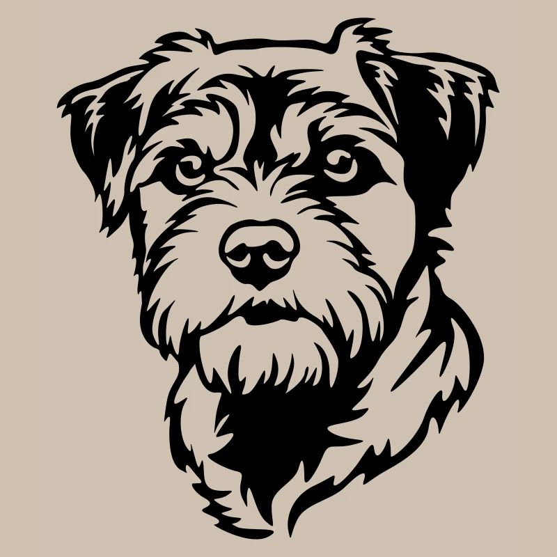 Tête de terrier de la frontière