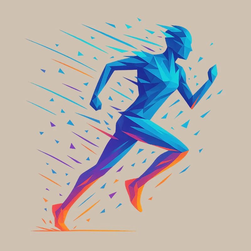 Neon Geometric Run
