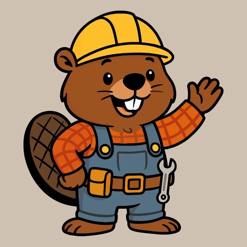 Beaver Construction Worker Bob Helm Hello Planbuilder