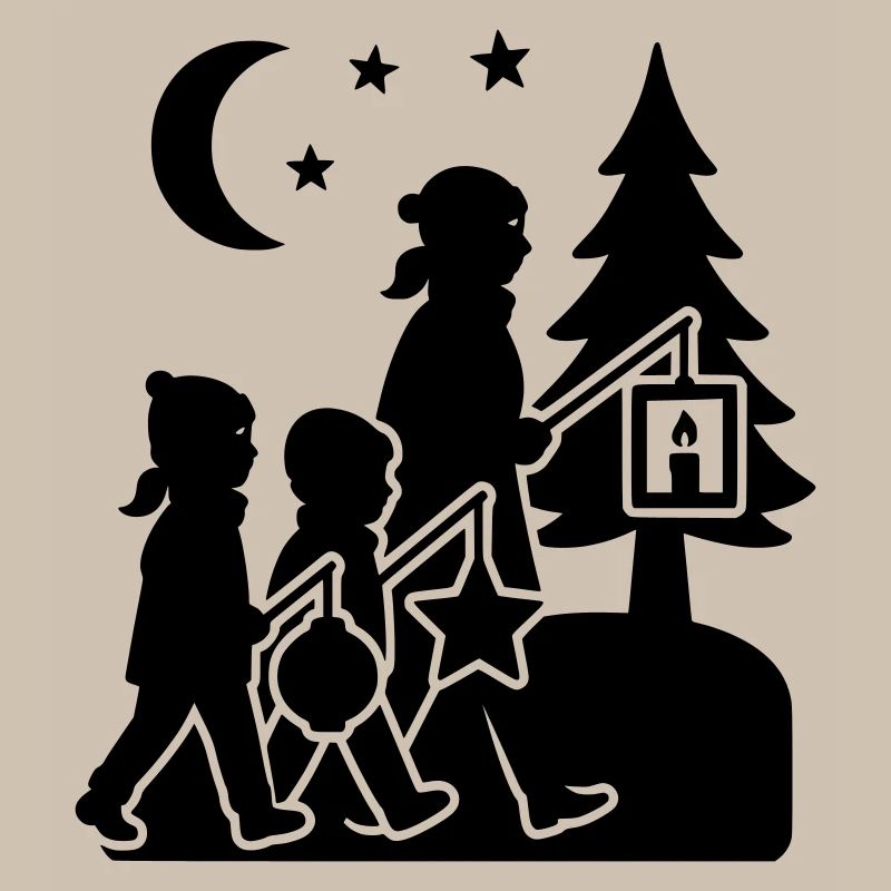 Lantern Running Kids