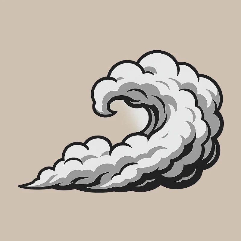 Tourbillon Nuage Cyclone Graphique