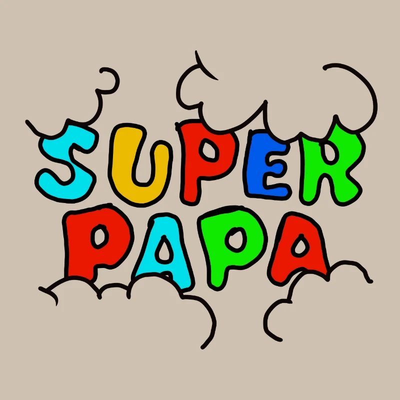 Super Dad Rainbow Font