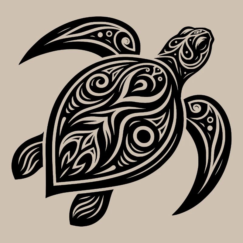 Turtle Tattoo Style – Mystical Design
