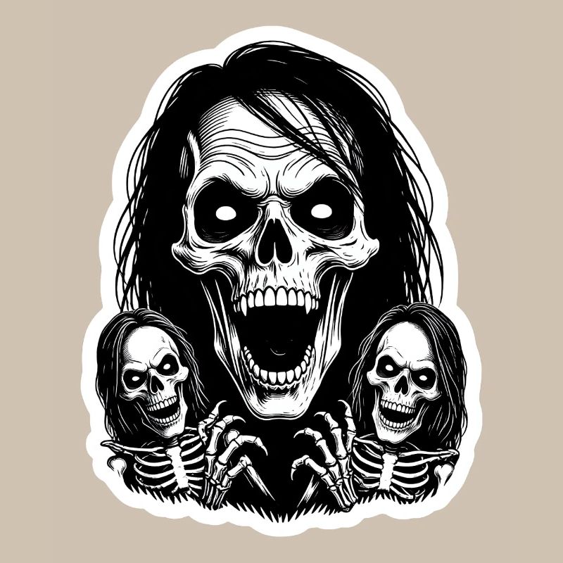 Schreiender Skull