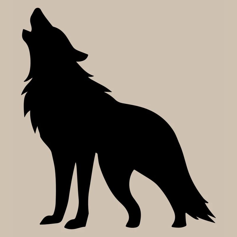 Silhouette de loup