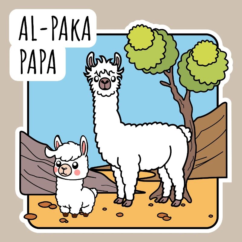 Alpaka Papa mit Alpaka Sohnemann, oder Lama?