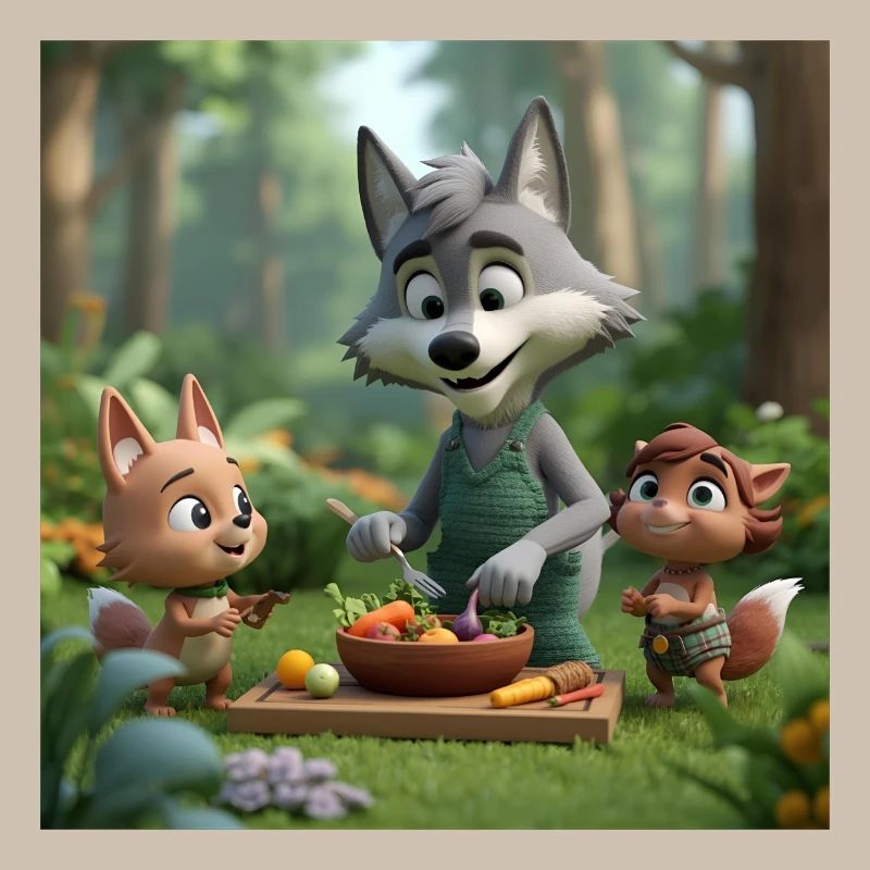 wolf, vegan wolf, friendly wolf