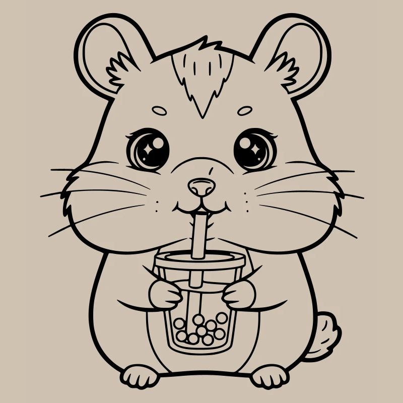 Hamster with mug