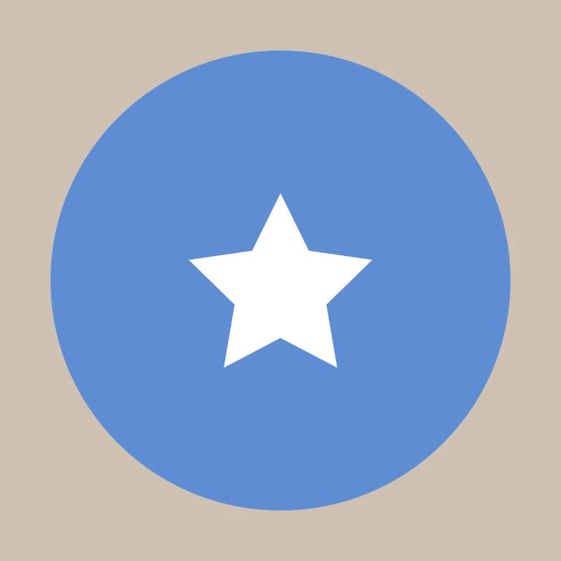 Drapeau rond somalien