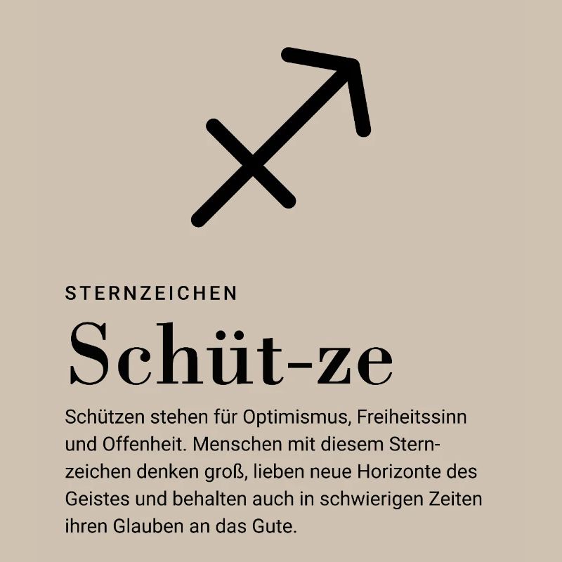 Zodiac sign Sagittarius