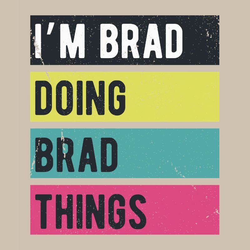 Ich bin Brad und mache Brad Things Retro-Farben