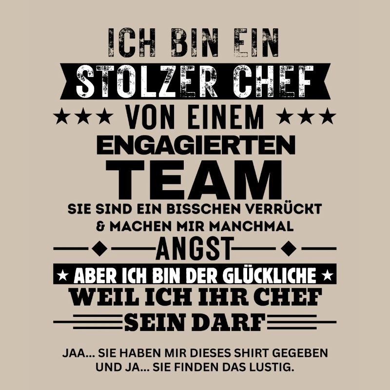 Fier patron d’une équipe dévouée