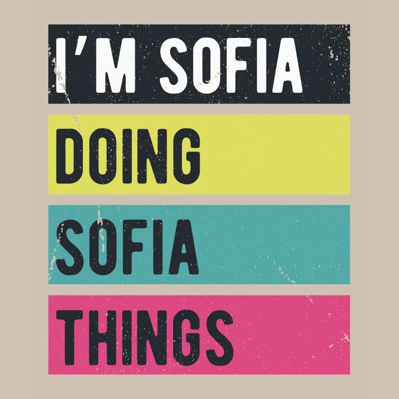 Je suis Sofia qui fait Sofia Things Couleurs rétro