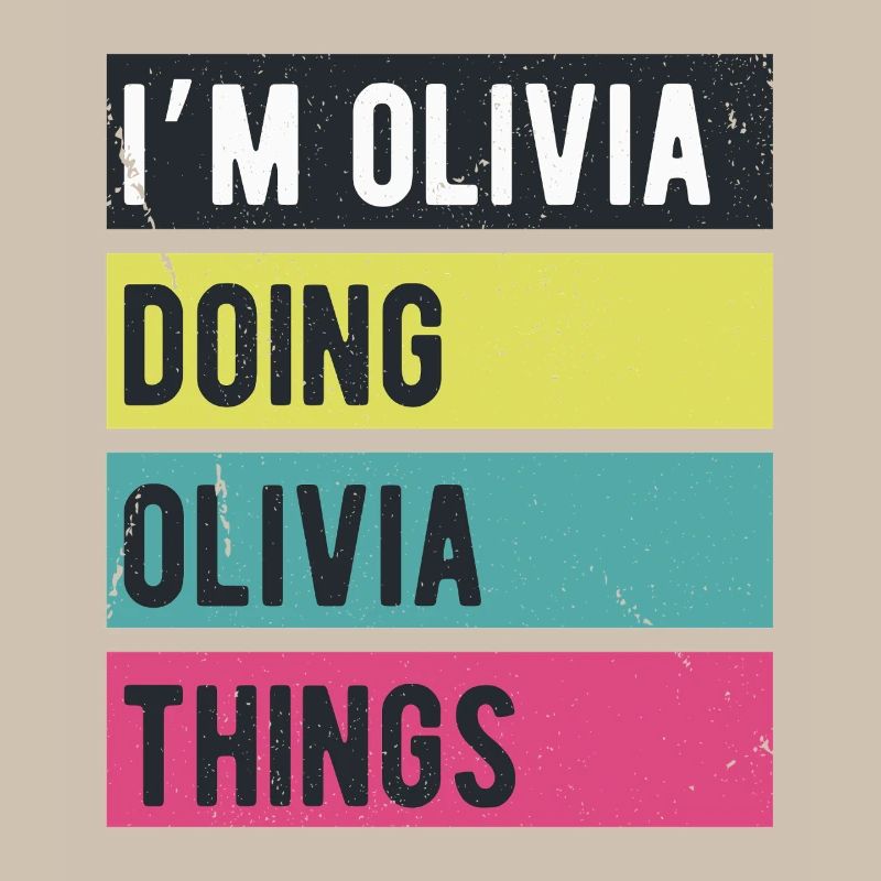 Ich bin Olivia und mache Olivia Dinge Retrofarben
