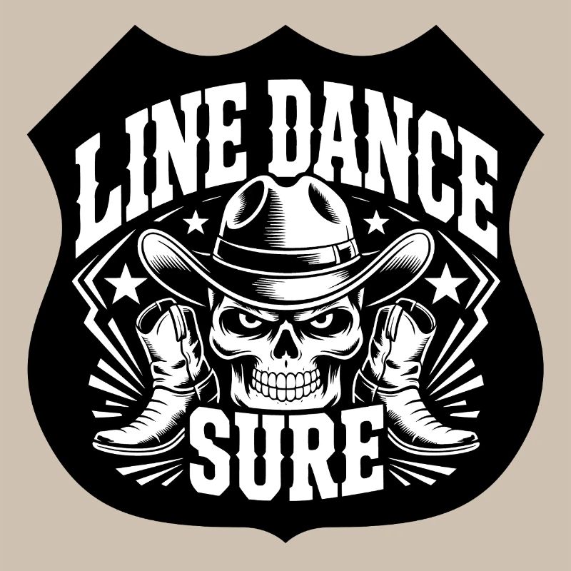 Line Dance Skull Western