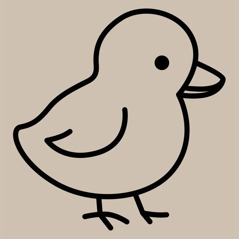 Un petit poussin mignon, adapté à Pâques