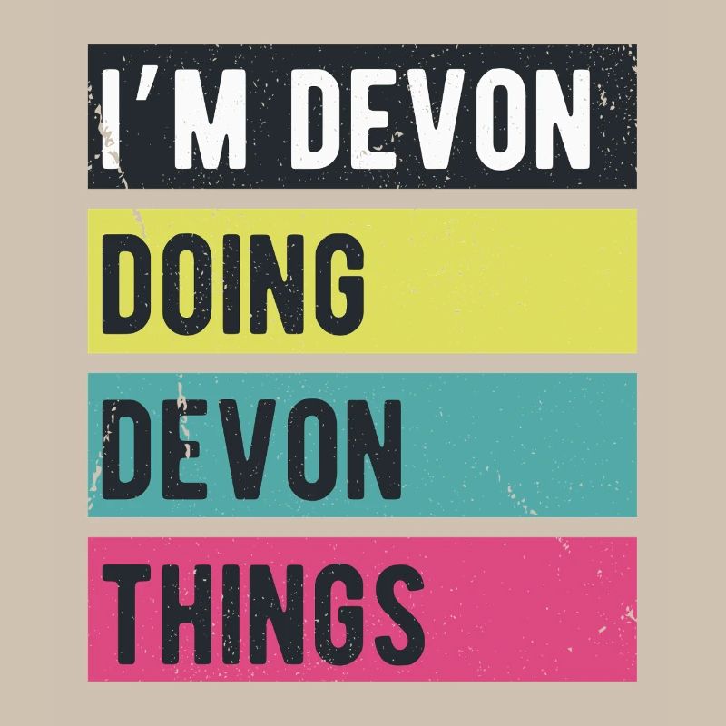 Ich bin Devon und mache Devon-Dinge in Retro-Farben