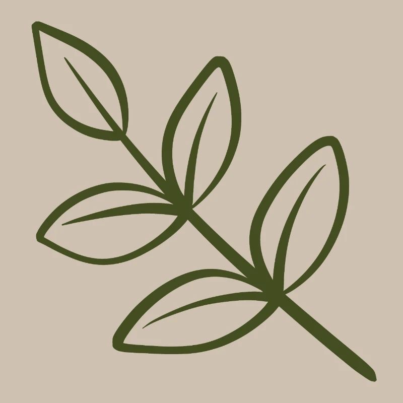 Leaf Line Art